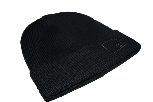 SATIN-LINED BEANIE (BLACK/BLACK LINING)